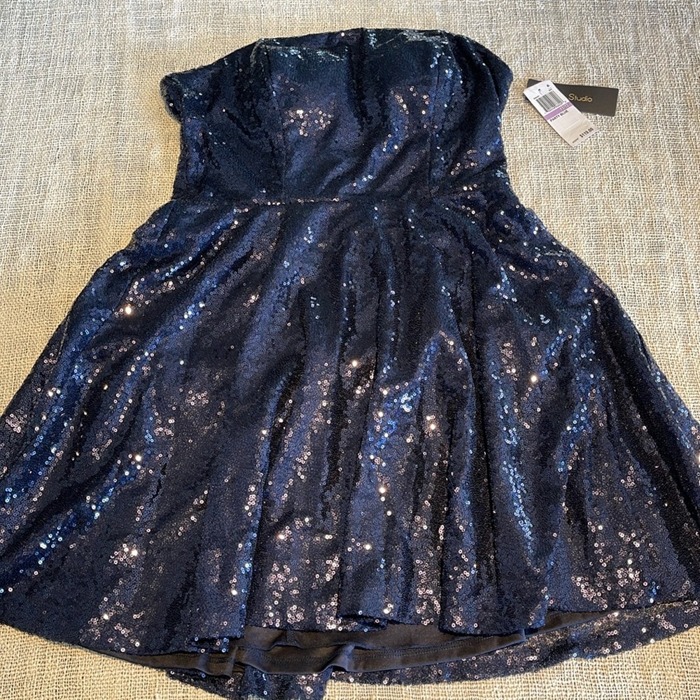 City Studio Blue Strapless Dress 👗 Junior size 11/12 - Party Time 🥳